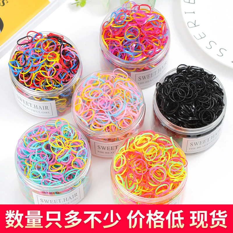 Детские кольца для волос Детские волосы Детские маленькие резиновые ленты для волос Девочки одноразовые аксессуары для волос