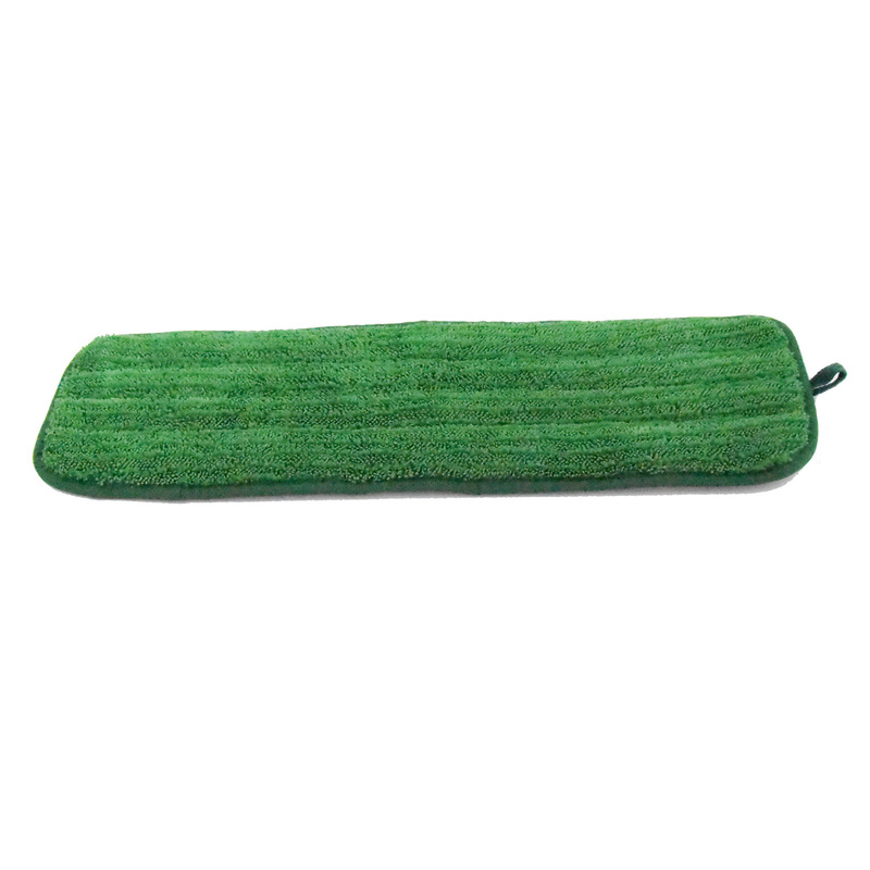 Green braid twisted cloth fabric edge covered mop cleaning floor rag 13x47cm