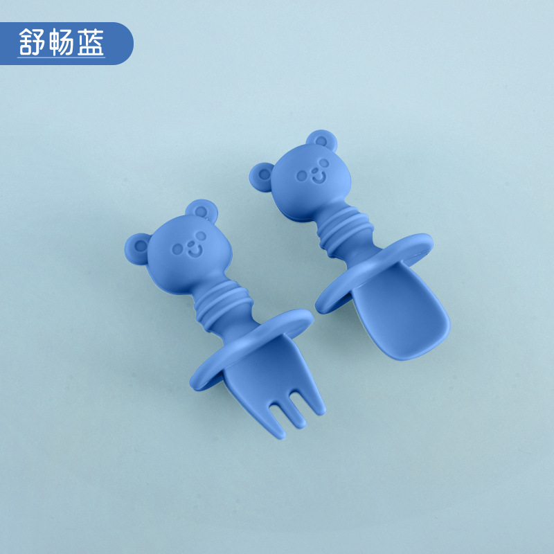 북유럽 블루 포크 스푼 보관함