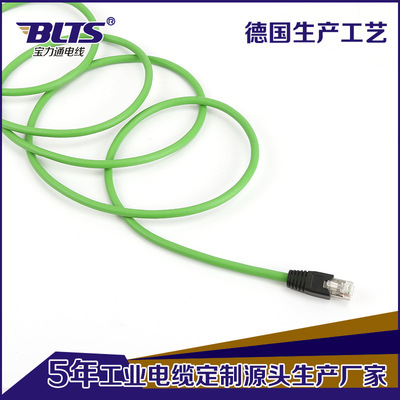 Direct selling High flexible Ether Network cable M12 turn RJ45 Pin 4 Coding Male head sensor Cables System