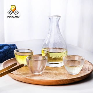日式清酒壶套装家用黄酒壶温酒器清酒杯磨砂玻璃白酒分酒器酒具