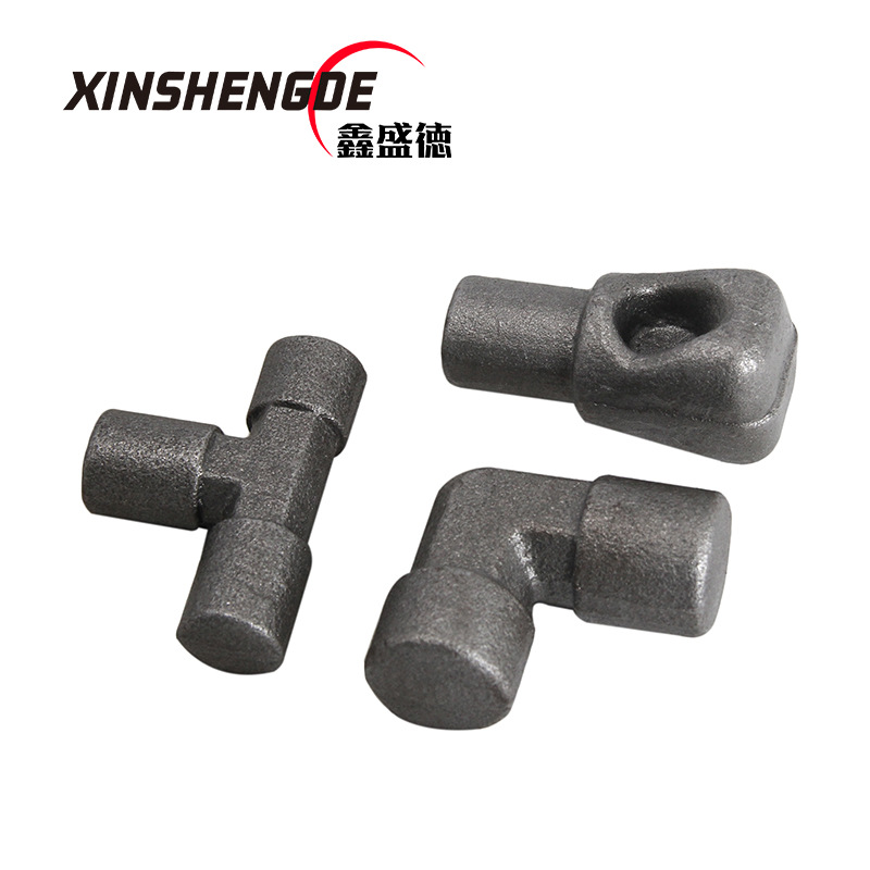 锻压件加工 锻造油路管件 液压元件接头毛坯 汽车油路配件