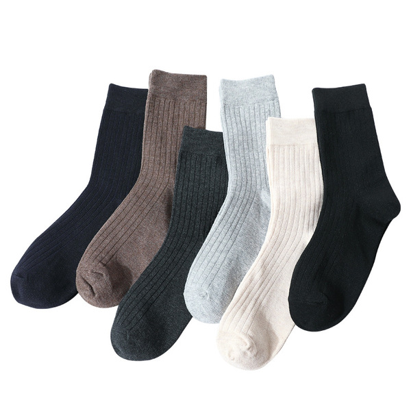 Demi-season autumn solid color knee socks for boys