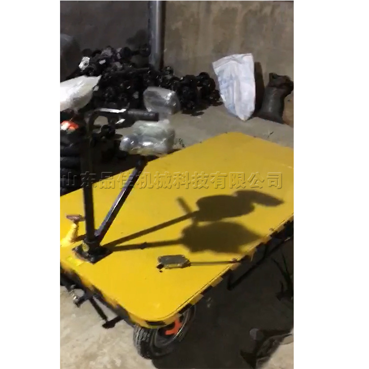 小型四轮电动搬运车 座驾式电动前进后退车 路桥工程社区托运车