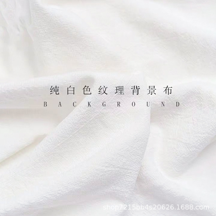 Photo Background Cloth ins Cotton Linen White Cloth Pose Photography Solid Color White Tile Photo Props Tablecloth Food Cloth