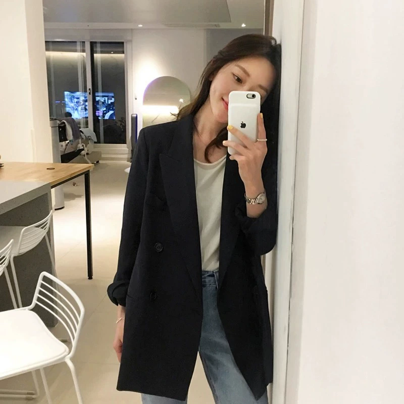 Чистый Красный Новый INS пухлая девушка весна и осень жареный уличный маленький костюм толстая сестра Южная Корея приталенное пальто в иностранном стиле 200 кг