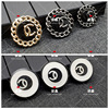 New exquisite metal buttons button button double C button decorative buckle coat button button