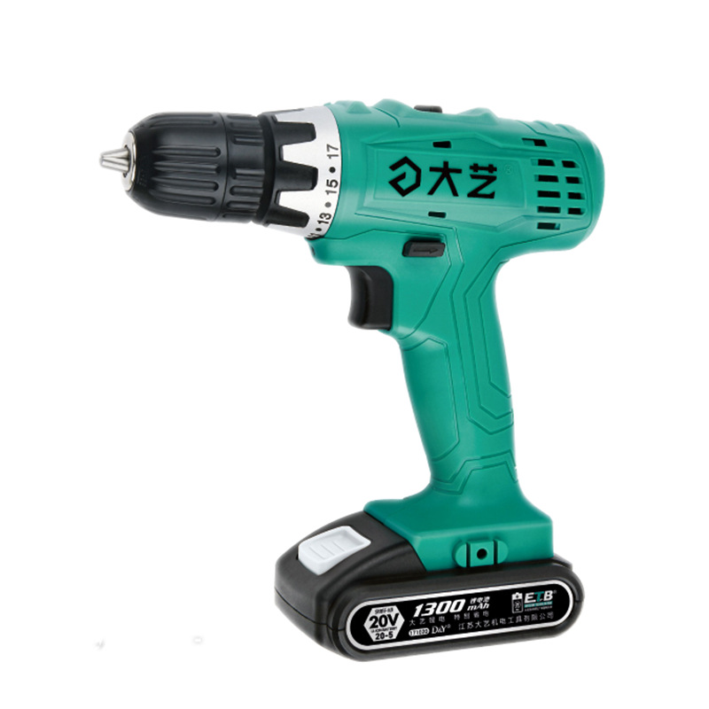 大艺充电式起子机20V双速锂电钻T28工业级电动螺丝刀2电1充