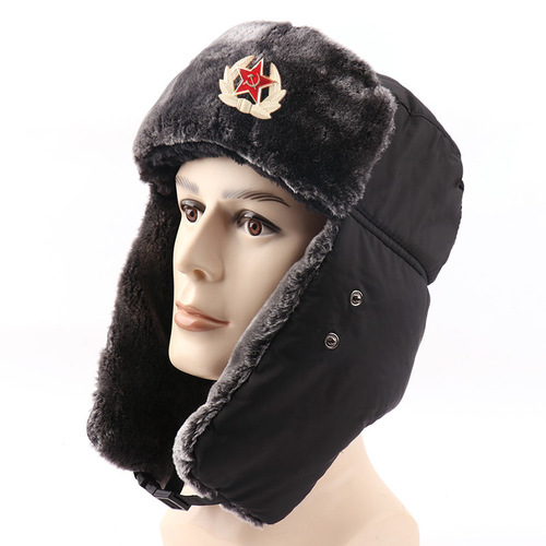Soviet emblem Lei Feng hat windproof and waterproof outdoor hat for men and women thickened ear protection hat Russian warm hat AliExpress