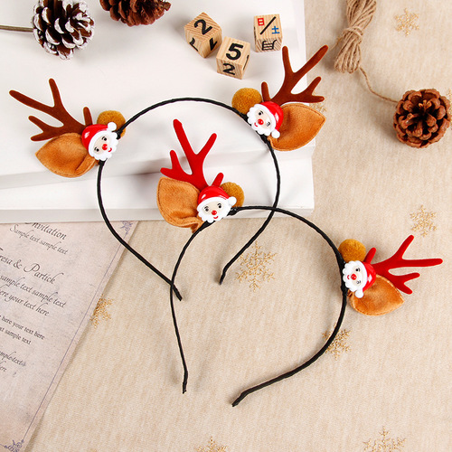  Best Selling Christmas Deer Horn Hair Clips and Hairpins for Children and Adults, Cute Christmas Hair Accessories for Party and Decoration Use