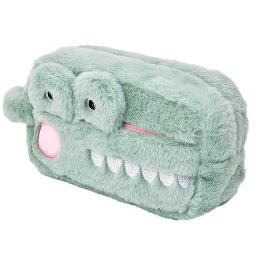 Cute ins internet celebrity student pencil case cute animal plush boy and girl heart pencil case pencil storage bag wholesale