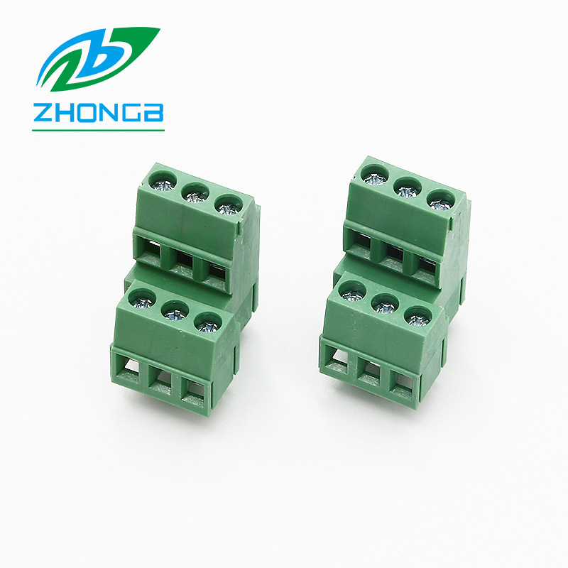 厂家直销KF/ZB128HL-5.08间距双排螺钉式接线端子