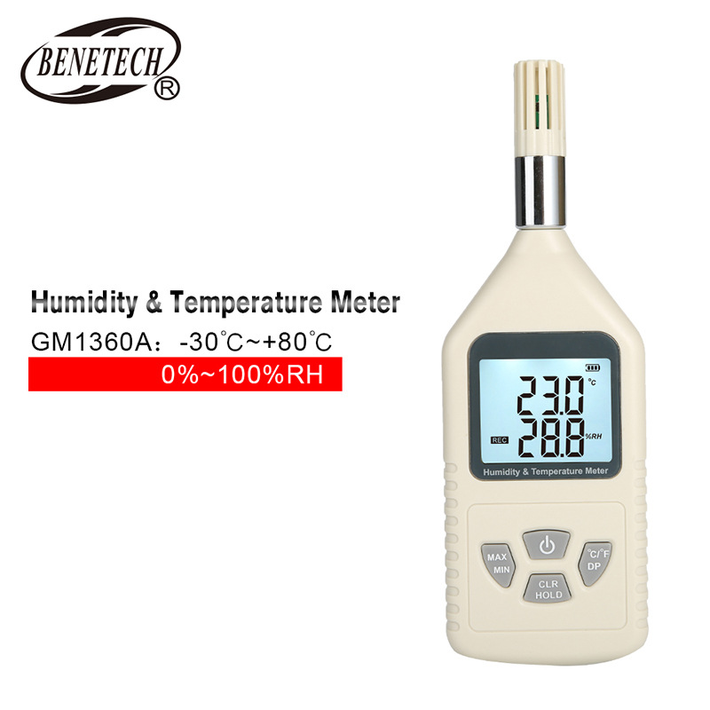 标智GM1360A工业温湿度计USB连接高精度温度湿度测量表建筑工程用