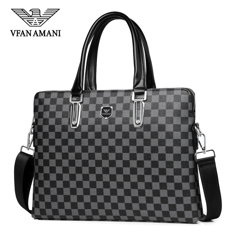Chess, one-shoulder bag, laptop for documents, business version