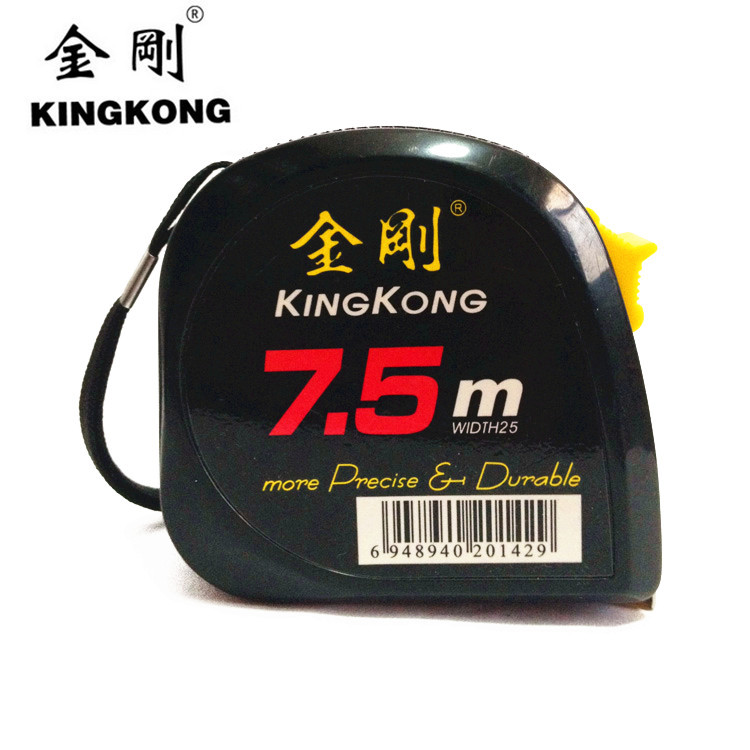 批发 卷尺黑金刚牌 卷尺米尺 盒尺 金钢卷尺5米25mm拉尺公英公制