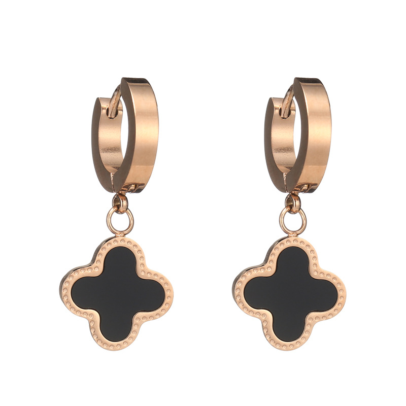 Pendientes de trébol de alta calidad para mujeres 2020 nuevos pendientes de moda de Corea del Sur elegantes de celebridades de Internet personalizados pequeños pendientes simples