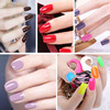 Multicoloured nail polish for manicure, tools set