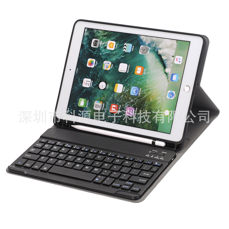 for ipad 10.2 2020 eighth generation bluetooth keyboard protective case with pen slot split keyboard 10.5 leather case
