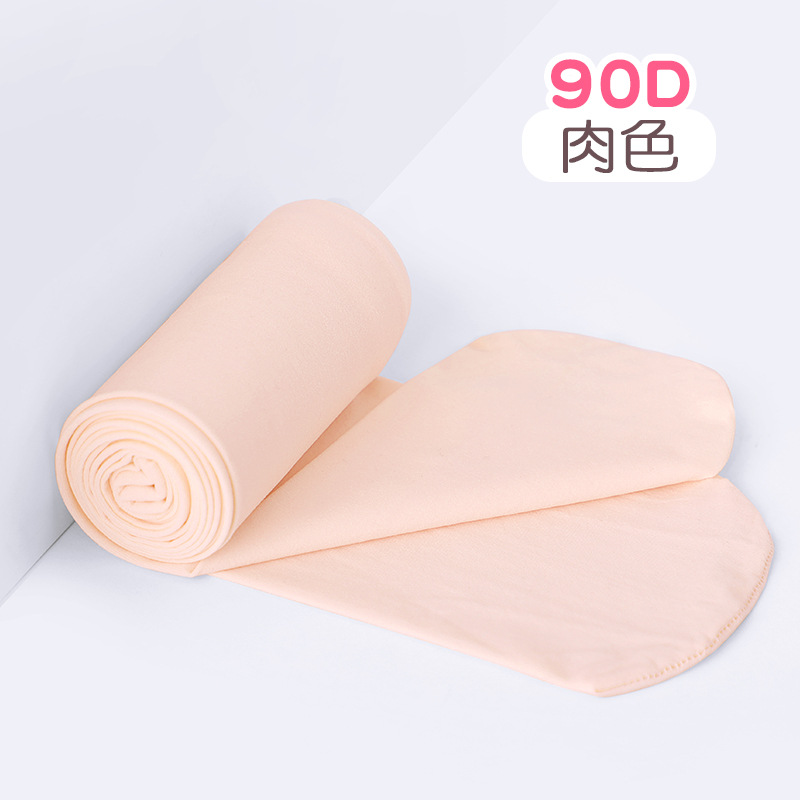 Calcetines de baile para niños, estilo fino de verano para niñas, leggings de entrenamiento de tubo largo blanco de una pieza, medias anti-gancho, medias especiales