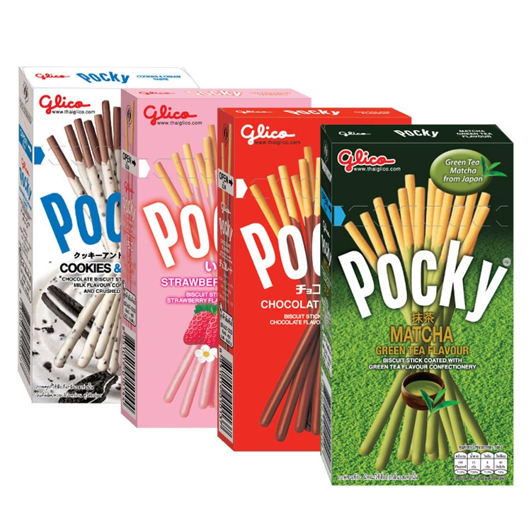 Снэк Greegao POCKY Pochi палочки с печеньем в шоколадной и ароматной глазури, 35–47 г
