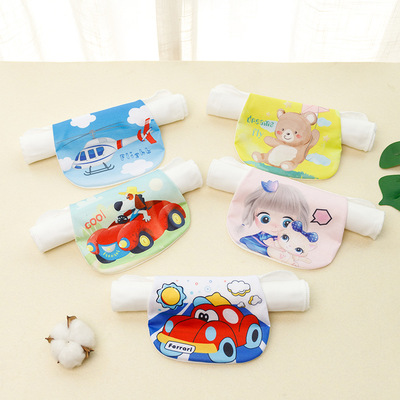 Suction Hanjin pure cotton children Every Hanjin new pattern Cartoon baby Sling kindergarten Large girdle logo Printed