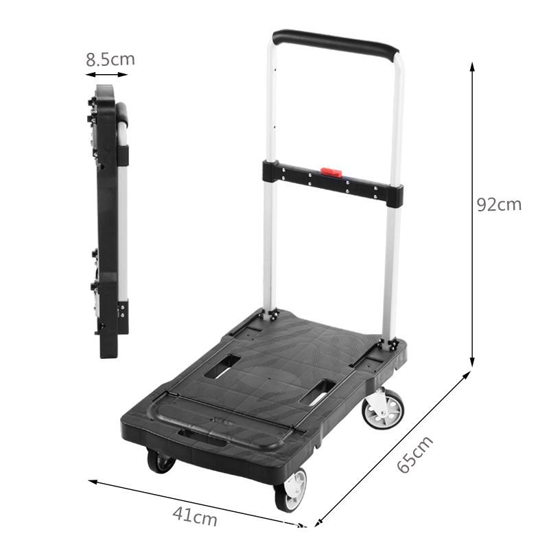 Carrito plegable portátil, ruedas resistentes, para transporte doméstico y compras