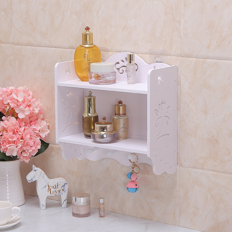 Creativo nuevo Punch-libre montado en la pared rack de almacenamiento dormitorio sala de estar baño cosméticos organización rack de almacenamiento