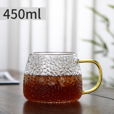 Fábrica al por mayor patrón de martillo botella de agua fría hogar gran capacidad material de borosilicato botella de agua fría cuatro estaciones disponibles olla de jugo