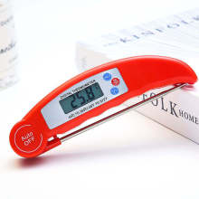 跨境亚马逊食品电子温度计折叠数显油温探测计厨房烘焙烧烤温度计