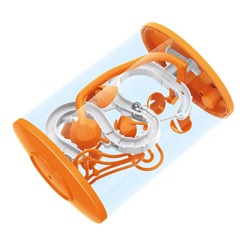 Bola de equilibrio Qizhi para niños de mano Juguete de descompresión de laberinto Entrada tridimensional 3D Juego de pelota de laberinto Laberinto