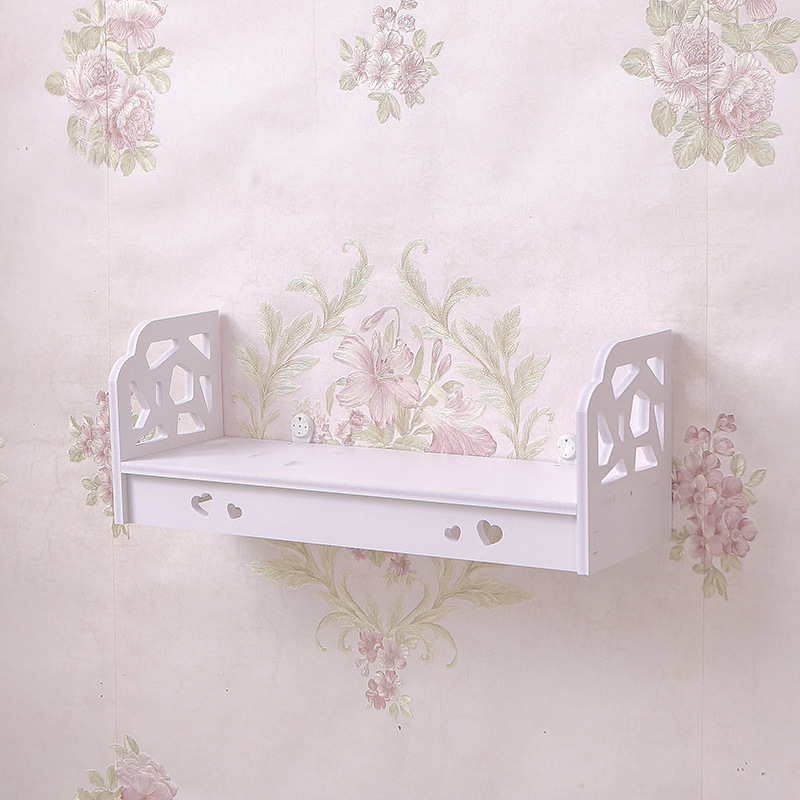 Estante de almacenamiento montado en la pared de la sala de estar pared de fondo de pared libre de perforación dormitorio comedor decorativo estante de flores