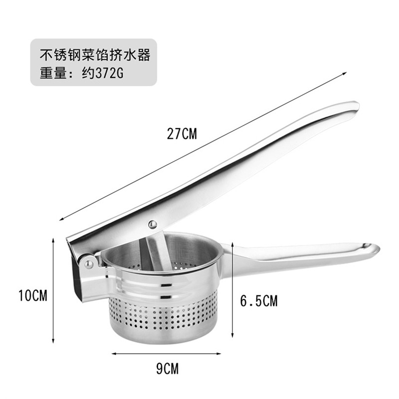 Acero inoxidable exprimidor manual de la patata exprimidor de limón prensa de barro prensa de ajo cocina vegetal Prensa