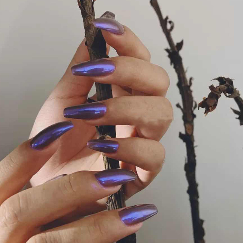 Finger Fee B serie de uñas lápiz de aire óptico fino camaleón espejo mágico polvo fantasma de uñas espejo mágico tiza de uñas