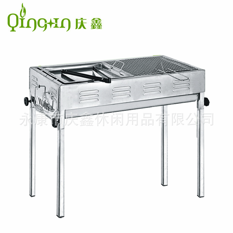 Fábrica directa de acero inoxidable grande japonés barbacoa estufa al aire libre ocio cena barbacoa freír estufa de doble uso
