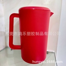 2L大容量磨砂防滑带手柄茶水壶餐厅泡茶壶耐温耐摔凉水壶