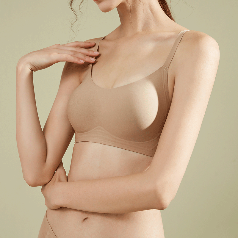 Rimless Jelly Soft Support Bra Small Chest Push-up Bra Seamless Underwear Comfortable Thin Bra