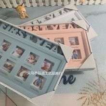 厂家直供宝宝12个月成长纪念相框创意韩式摆台挂墙相框跨境外贸