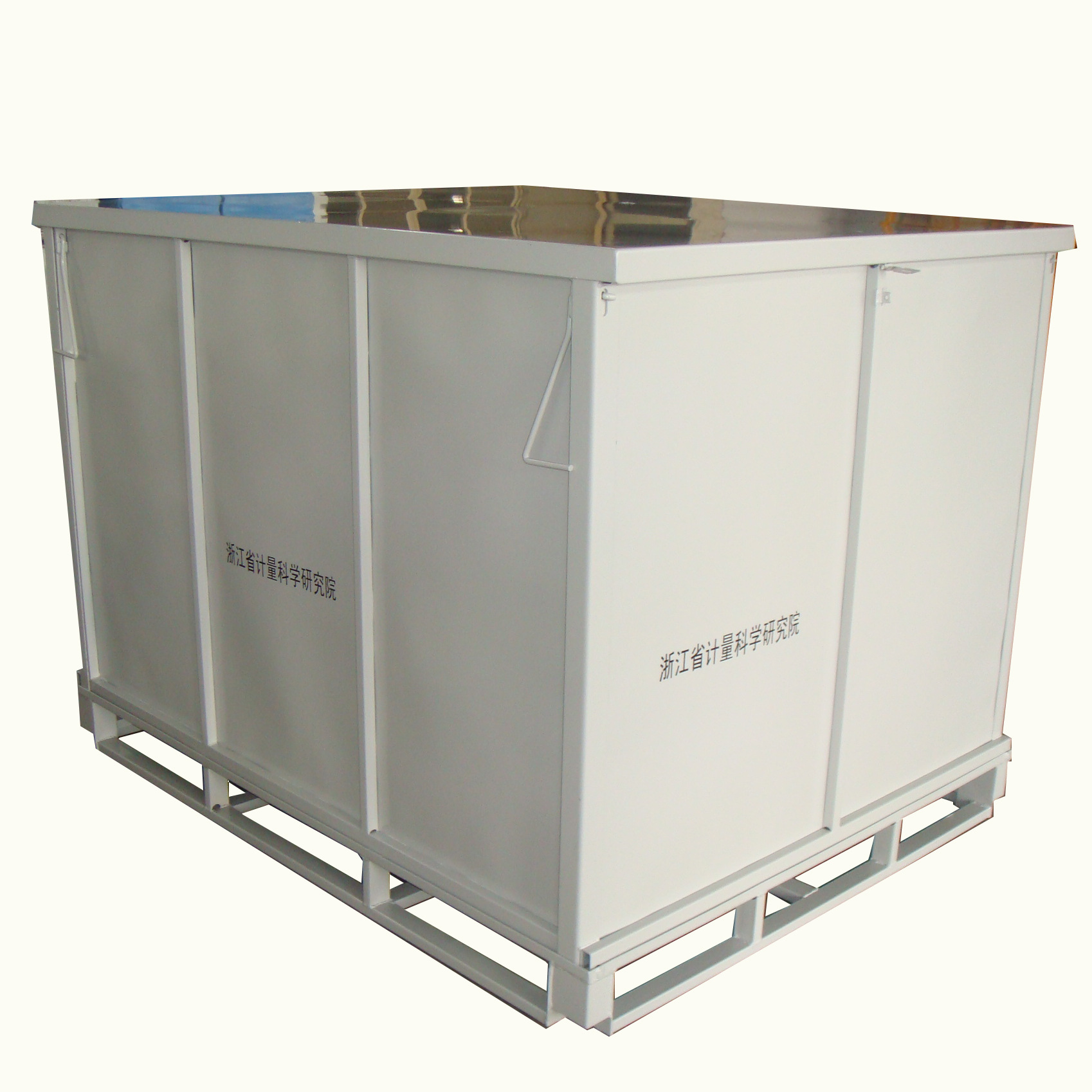 宁波厂家供应铁托盘，铁箱，周转箱，有盖可折叠式铁箱CL-78