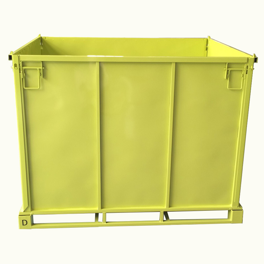 宁波工厂供应铁箱铁托盘，金属周转箱，通用可折叠式铁箱CL-80