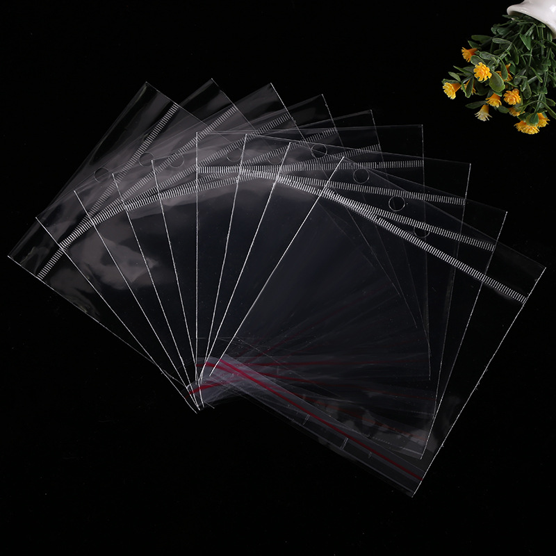 现货opp袋不干胶自粘袋 opp透明塑料袋子 吊牌卡纸卡片包装袋胶袋