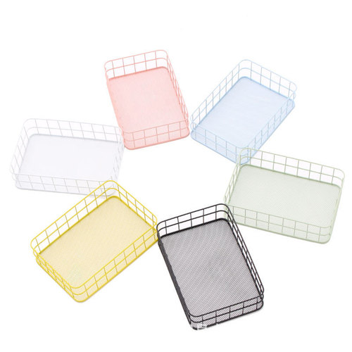 Supply wholesale desktop organization baskets, full color cosmetics storage baskets, household storage baskets