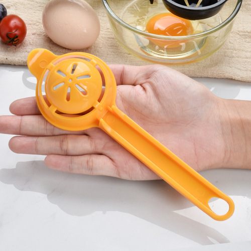 Extended handle egg white separator egg filter egg yolk protein separator kitchen baking gadget