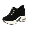 Casual footwear, high sports sports shoes platform with zipper, 2020, autumn, Korean style