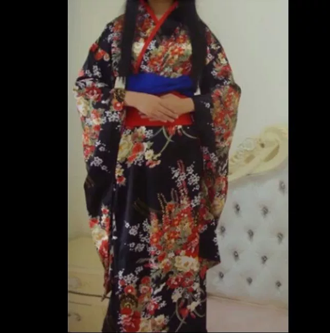 Кимоно (Hell Girl Yan Mo Ai) хлопковый косплей, цветочный принт, унисекс халат, набор из нескольких предметов