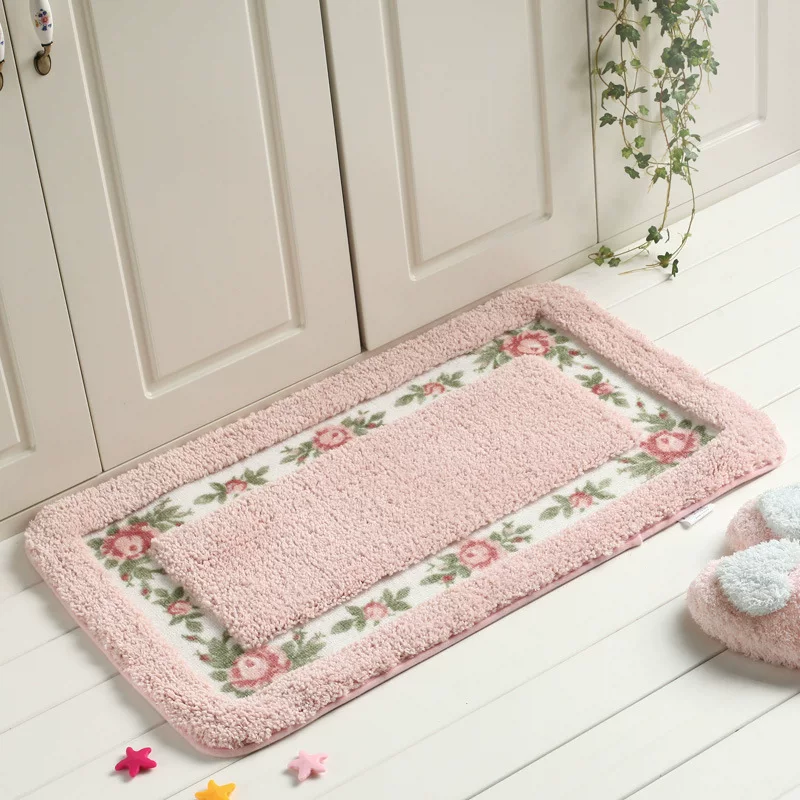 Door & Bay Window Floor Mat (Weiqi), Plush Absorbent Anti‑Slip, Multi‑size 40×60–80×160 cm
