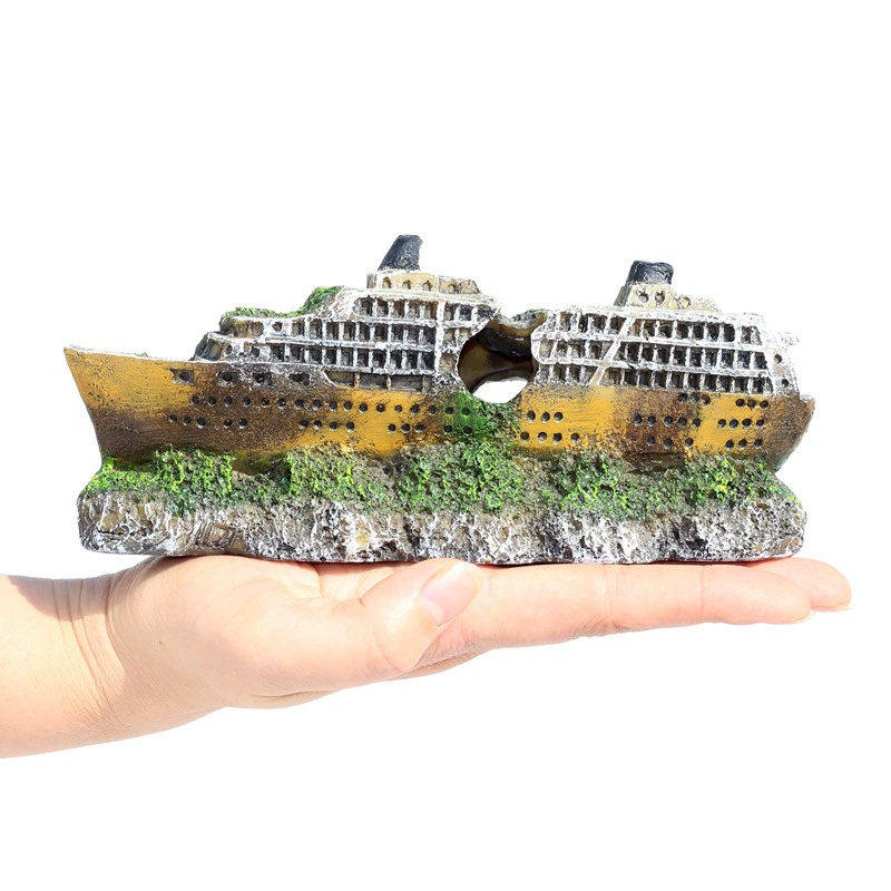 Аквариум Kreative Canton Pirate Ship Hydraulte Box Decoration Submarine Underwater Background for Fish Tank