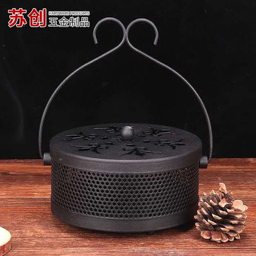 Summer Home Mosquito Repellent Incense Tray, Portable Household Iron Wirework Fireproof Retro Incense Box Outdoor Incense Tray Wholesale