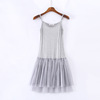 Short lace demi-season slip dress, tulle, lifting effect