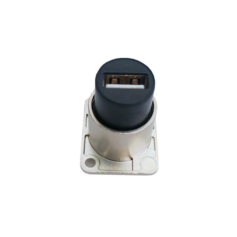 USB2.0 черная лента индикатор крепления панель разъем двойная материнская головка прямо вставлена D-тип просверленный дата-разъем