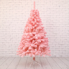 Pink Flocked Christmas Tree Manufacturer Wholesale 1.5/1.8m/2.1m Christmas Internet Celebrity Encoded Bare Christmas Tree